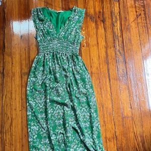 Max Studio green floral print dress